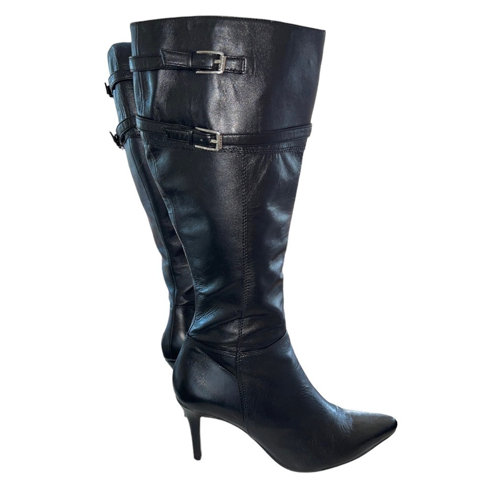 Lauren Ralph Lauren Jayde kidskin leather tall heeled boots. Size 9B GUC - Picture 2 of 16